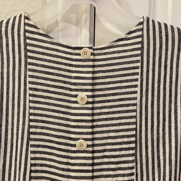 Madewell - Stripe-Play Button-Back Tee Dress - Picture 7 of 9